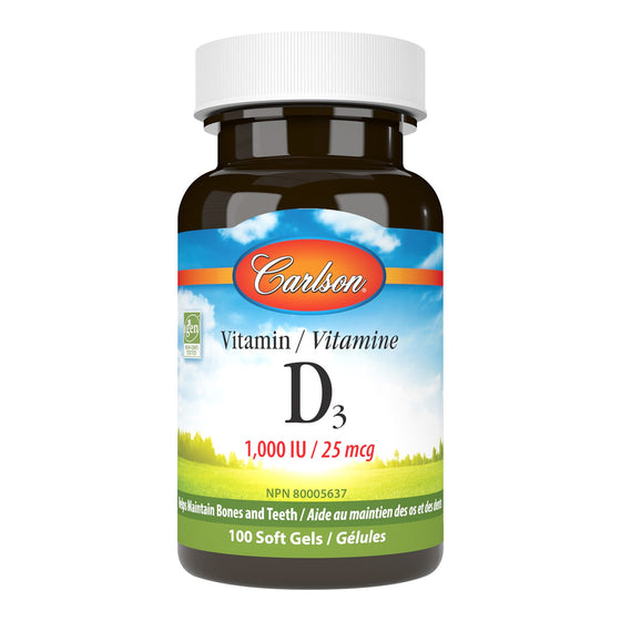 Vitamin D3 1,000 IU (25 mcg)