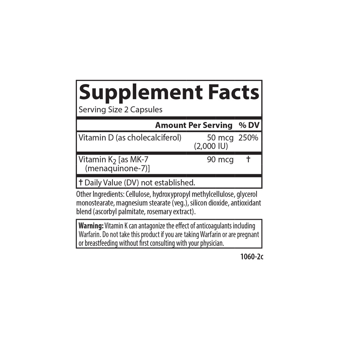 Vitamin D3 + K2