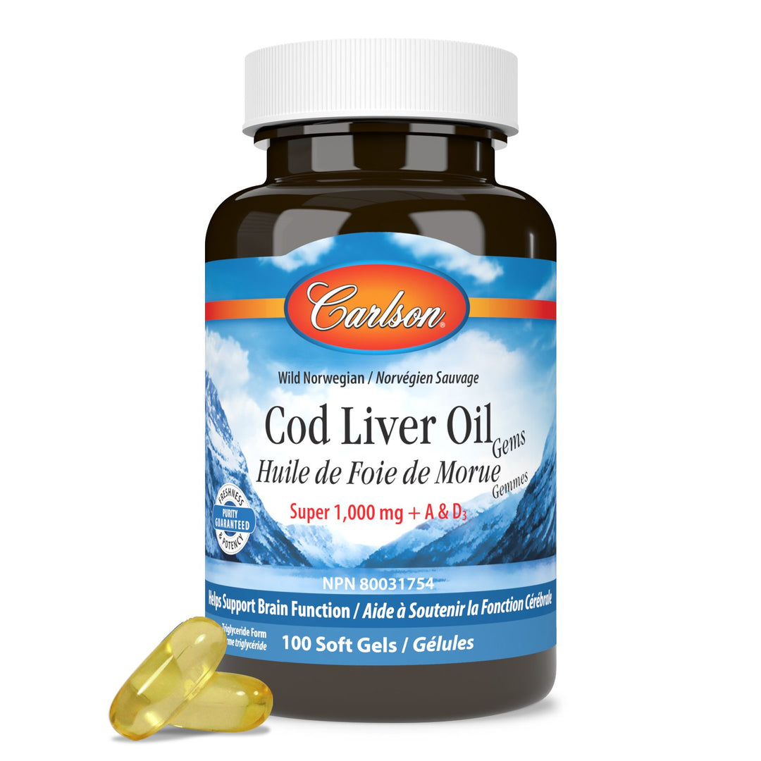 Cod Liver Oil Gems, Super 1,000 mg