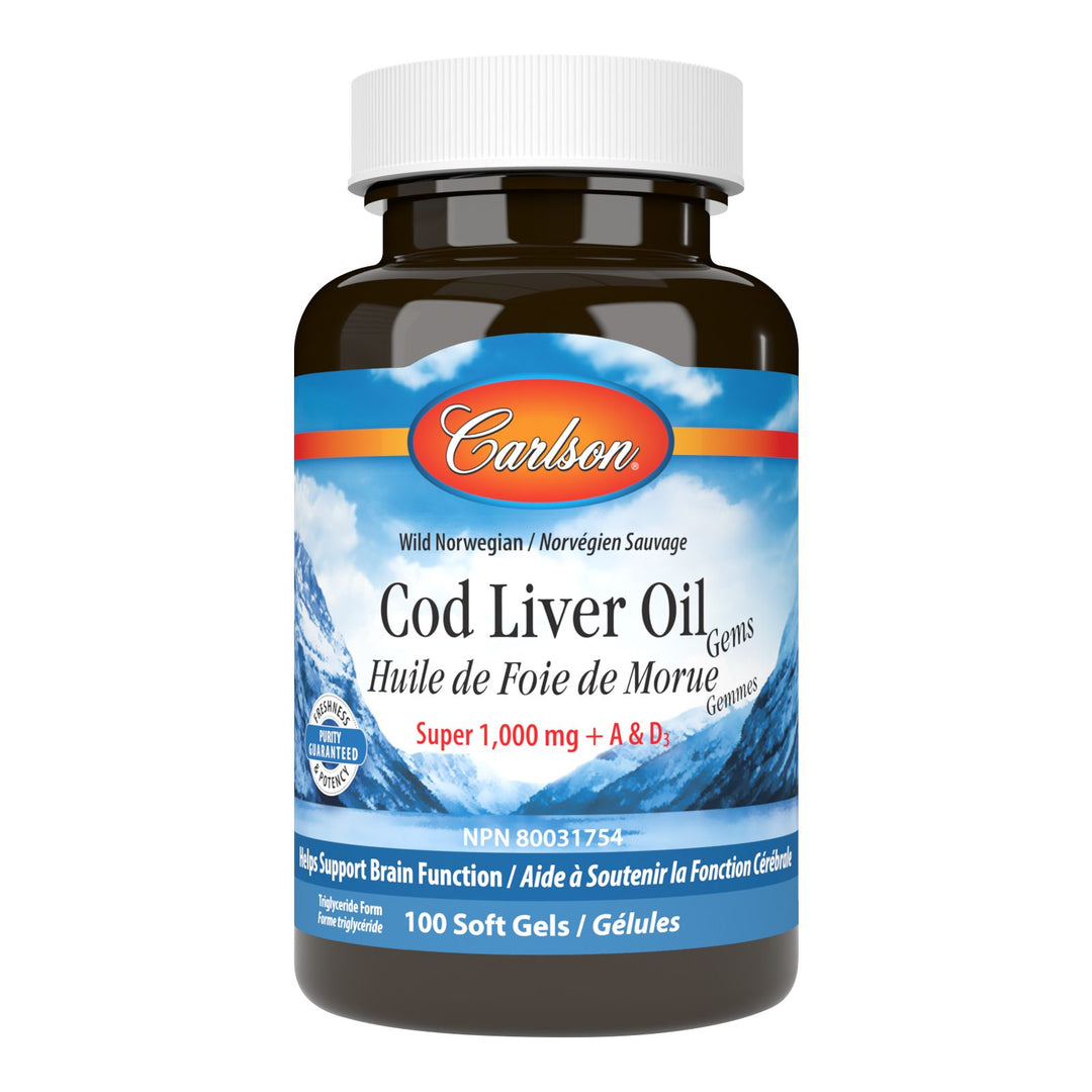 Cod Liver Oil Gems, Super 1,000 mg