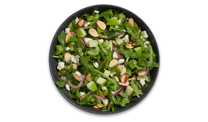 Arugula & Feta Salad with Green Apple Vinaigrette
