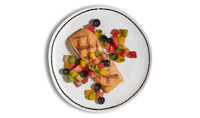 Grilled Salmon with Mixed Berry Salsa