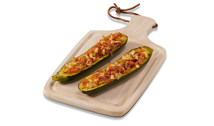 Veggie-Stuffed Zucchini